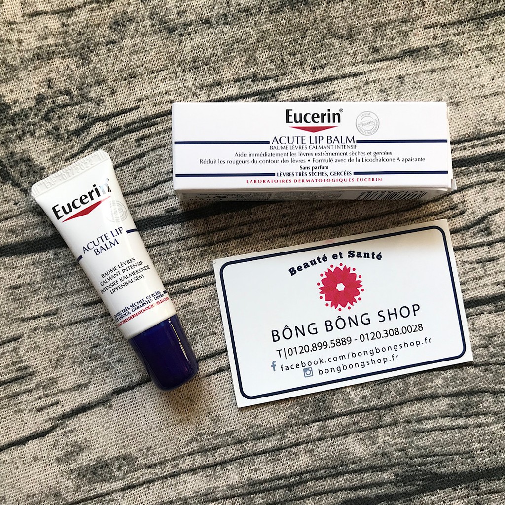 (Chuẩn Pháp-10g) Dưỡng môi Eucerin Acute Lip Balm