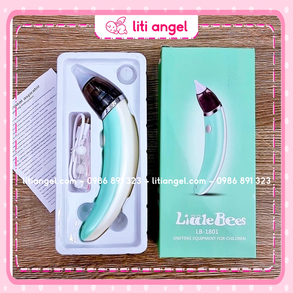 Máy hút mũi cho bé LITTLE BEES pin điện, dụng cụ vệ sinh mũi tự động cho bé sơ sinh