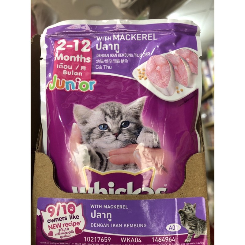 Combo 12 gói Pate mèo con Whiskas 85g