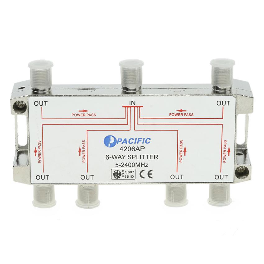 Bộ chia truyền hình cáp 1 ra 6 Pacific loại 1 tốt - Điện Việt