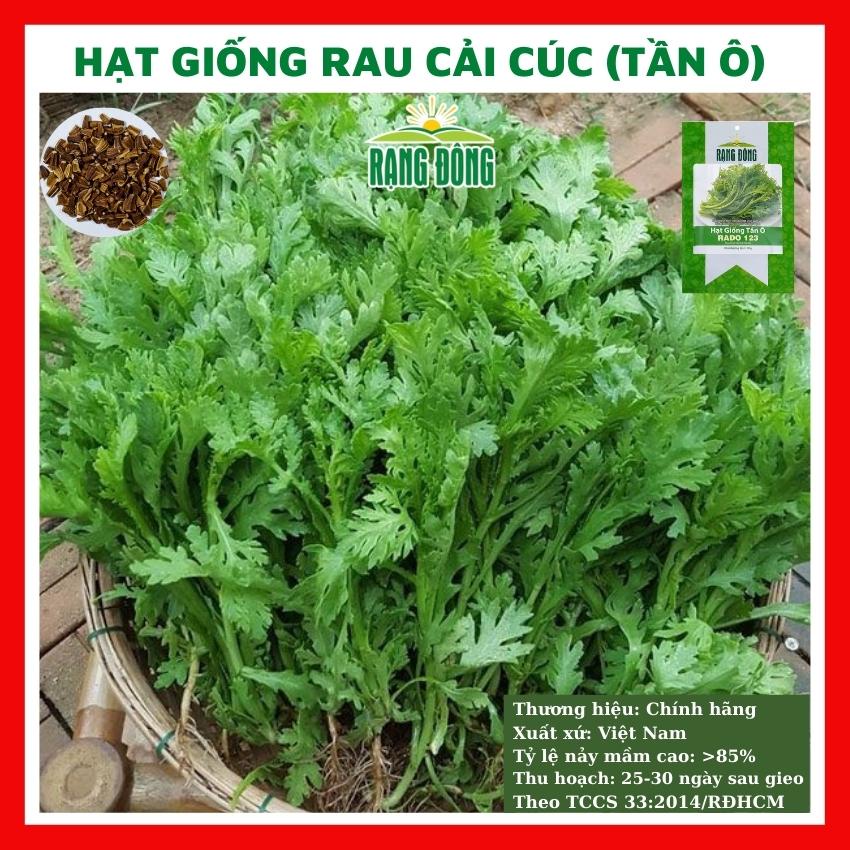 Hạt giống rau cải cúc  - rau củ quả trồng chậu, vườn dễ chăm sóc, tỷ lệ nảy mầm cao 20gr RADO 123