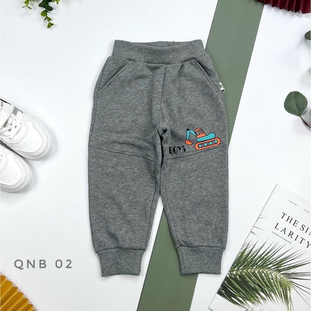 Quần dài bé trai, quần nỉ bé trai chất da cá dày ấm, nhiều mẫu, size 1-7T- SUNKIDS