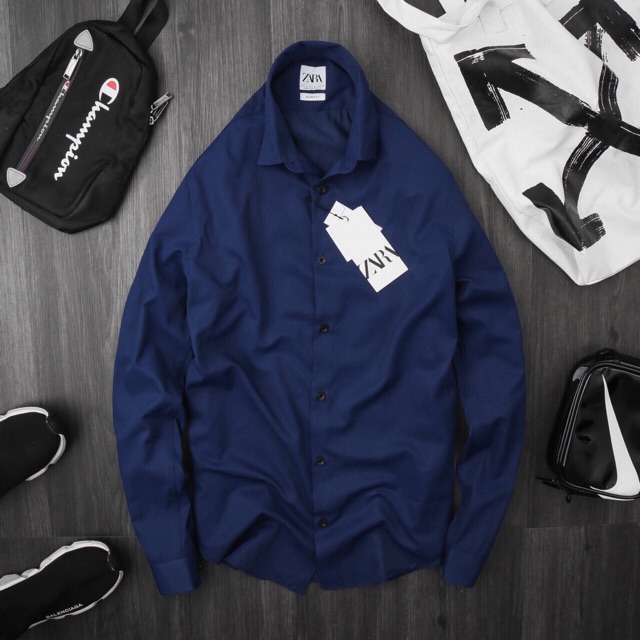 Áo Sơmi Nam Tay Dài Cotton Lụa | BigBuy360 - bigbuy360.vn