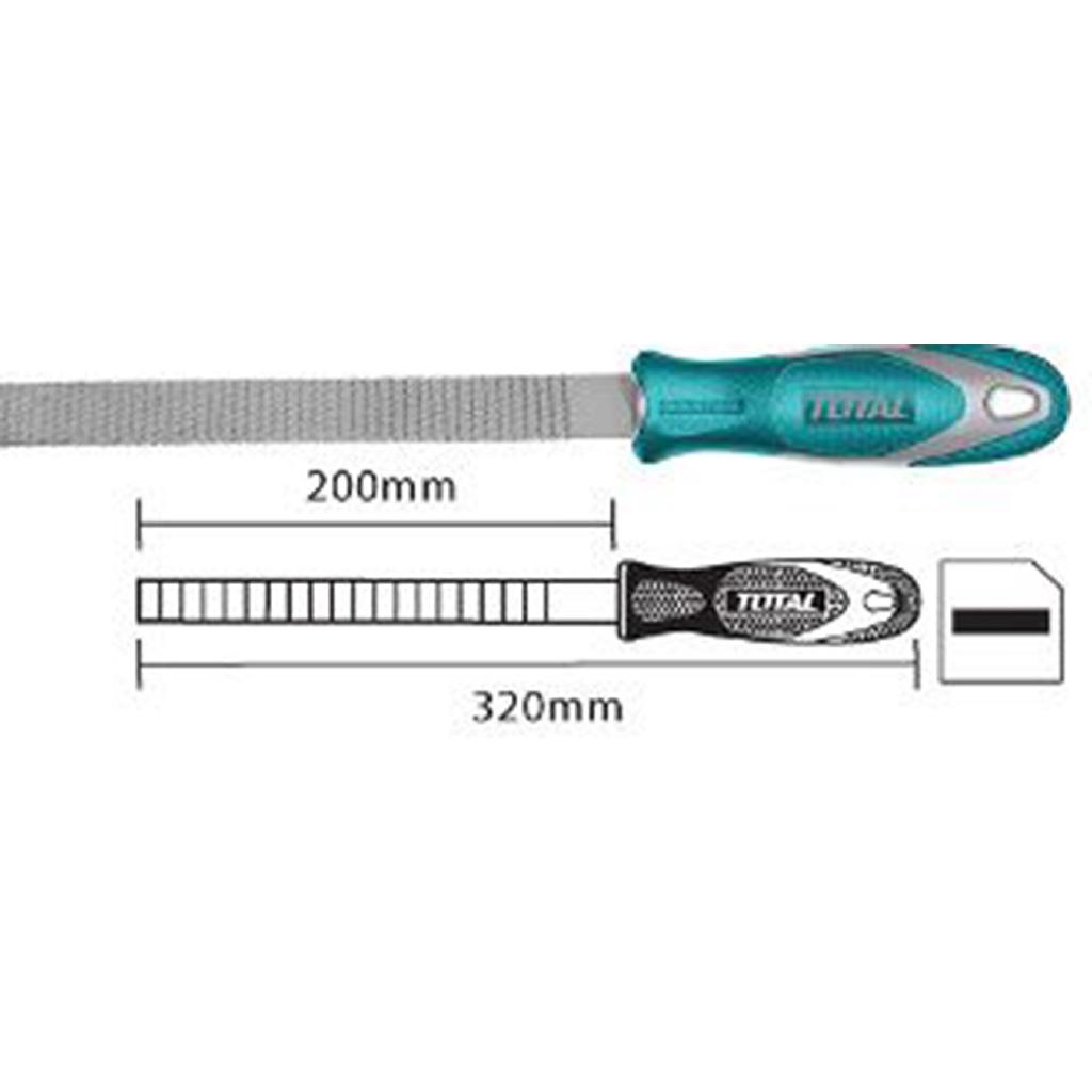 200mm giũa gỗ dẹp total tht91586
