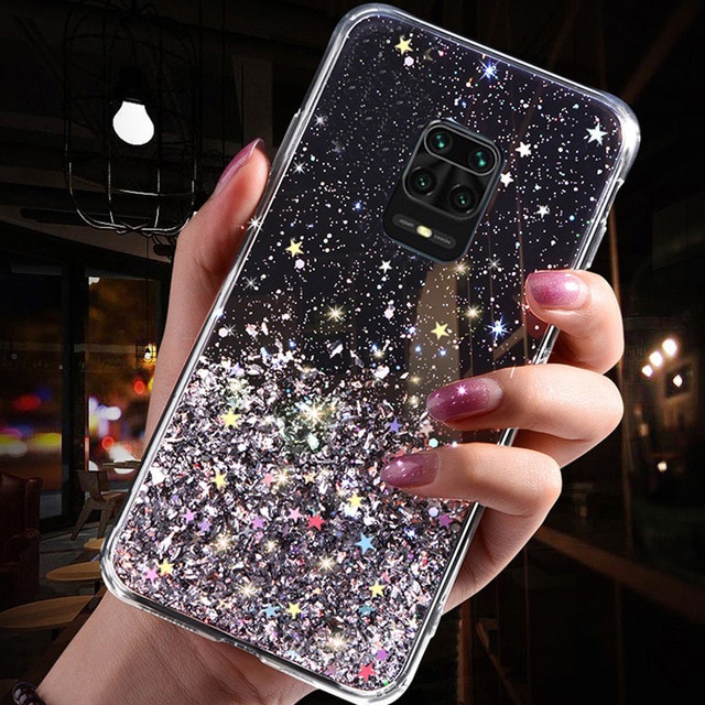Ốp điện thoại kim tuyến lấp lánh cho Xiaomi Mi 11 Lite Ultra Poco F3 X3 Pro Redmi Note 10 10s 9s 9 Pro Max