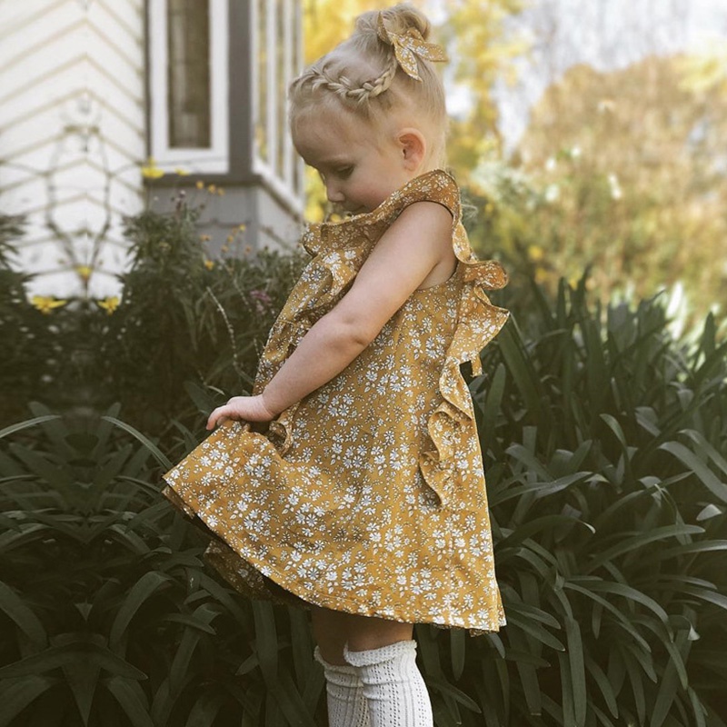 BEAR LEADER Đầm Công Chúa Thời Trang Âu Mỹ Xinh Xắn Cho Bé Gái