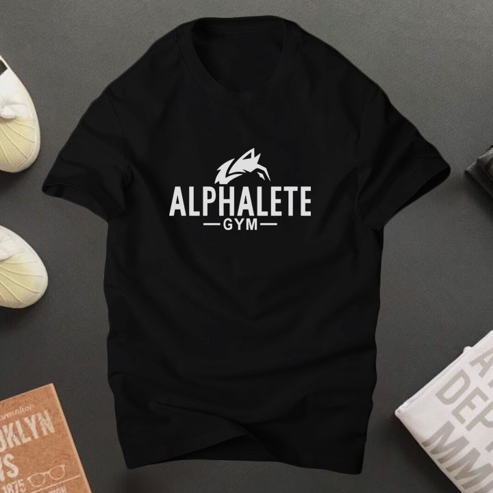 Áo thun nam cổ tròn basic Alpha vải cotton dày dặn, co giãn, tay ngắn| ur sport