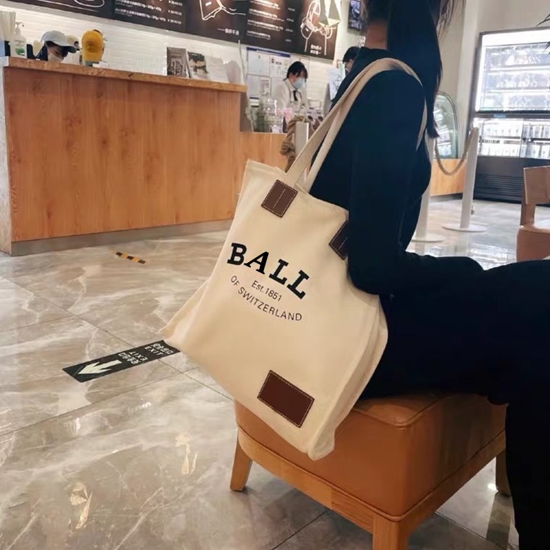 Túi Tote Đeo Vai Vải Canvas Thiết Kế Dễ Thương Cho Nữ