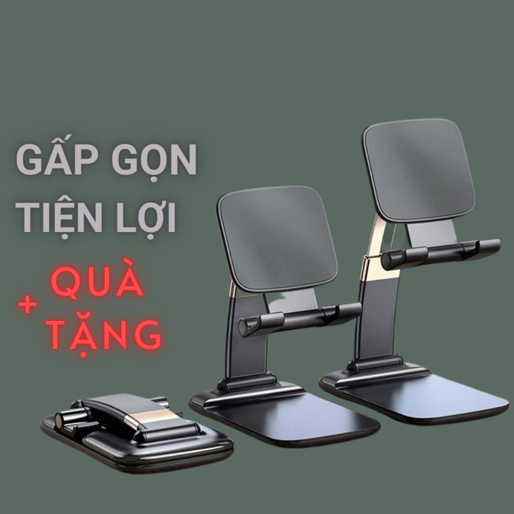 Giá đỡ điện thoại để bàn gấp gọn Đình Bắc Store mã BX02 Có điều chỉnh kích thước Giá đỡ điện thoại để bàn Màu đen