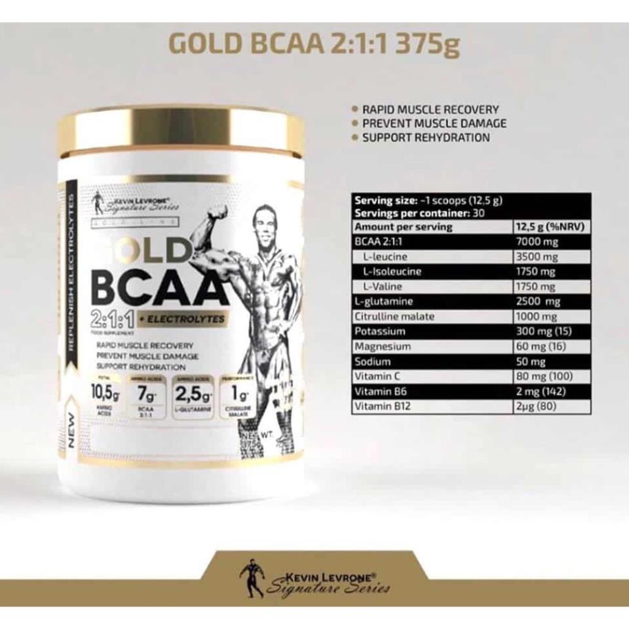 Thực Phẩm Bổ Sung Tăng Hiệu Suất Tập Luyện Kevin Levrone Gold Bcaa (30 Lần Dùng)