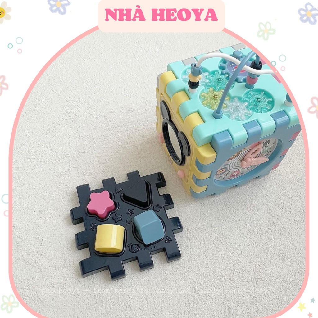 KHỐI LẬP PHƯƠNG BIẾN HÌNH 6IN1 HỘP ĐỒ CHƠI ĐA NĂNG HAAVEBRICKS HÀN QUỐC