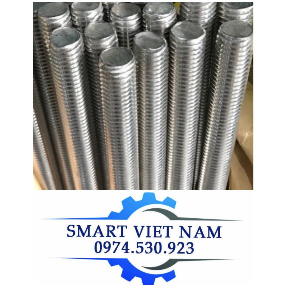 Thanh ren,ty ren inox M10,M12,M14 tiêu chuẩn 1m