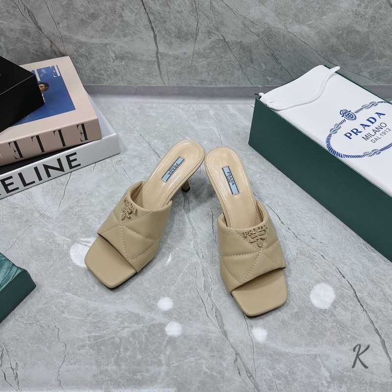 Guốc Prada Trắng Đen Kem Full Size 35-39  - By Anh Dinh Phuong