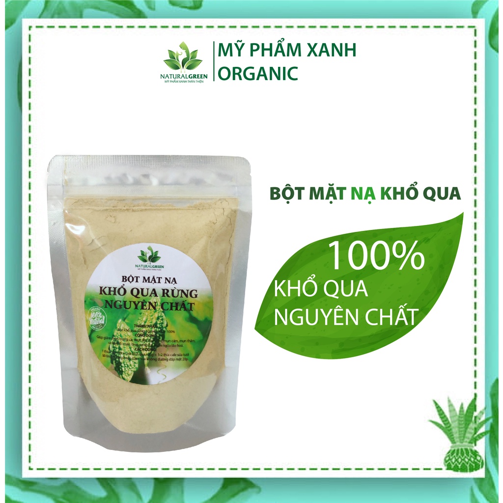 Mặt nạ khổ qua rừng nguyên chất ngăn ngừa nếp nhăn, lão hóa, ngăn mụn hiệu quả