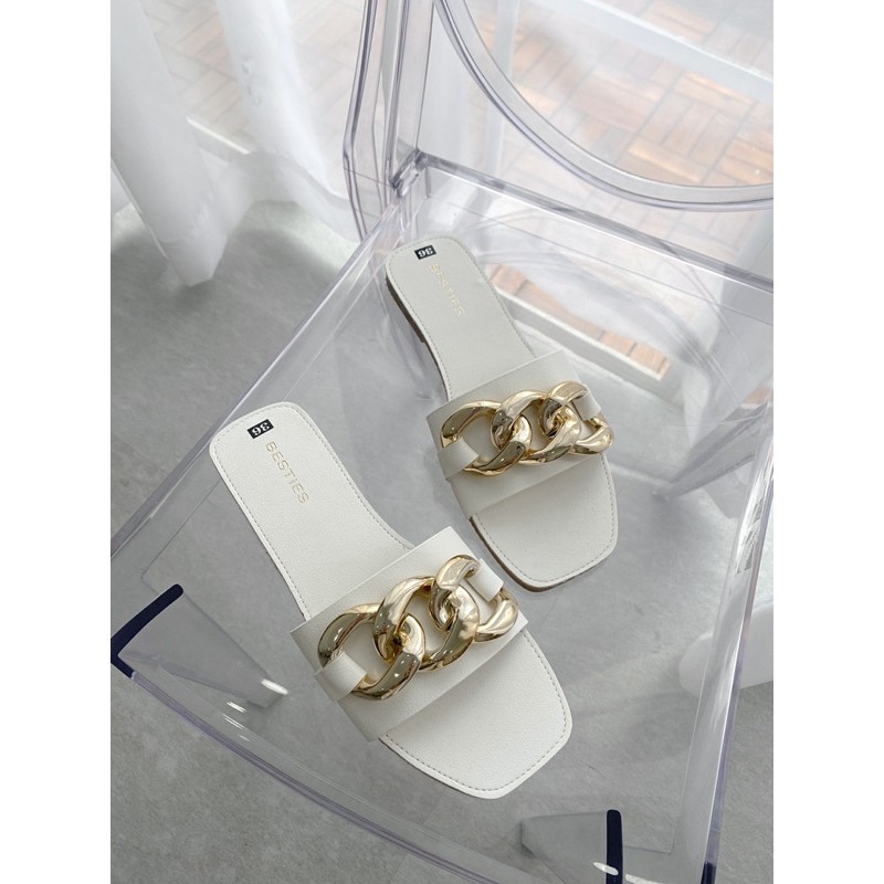 DÉP THỚI TRANG BẢNG NGANG KHÓA BẢNG NGANG ĐẾ BỆT SHOES PARADISE