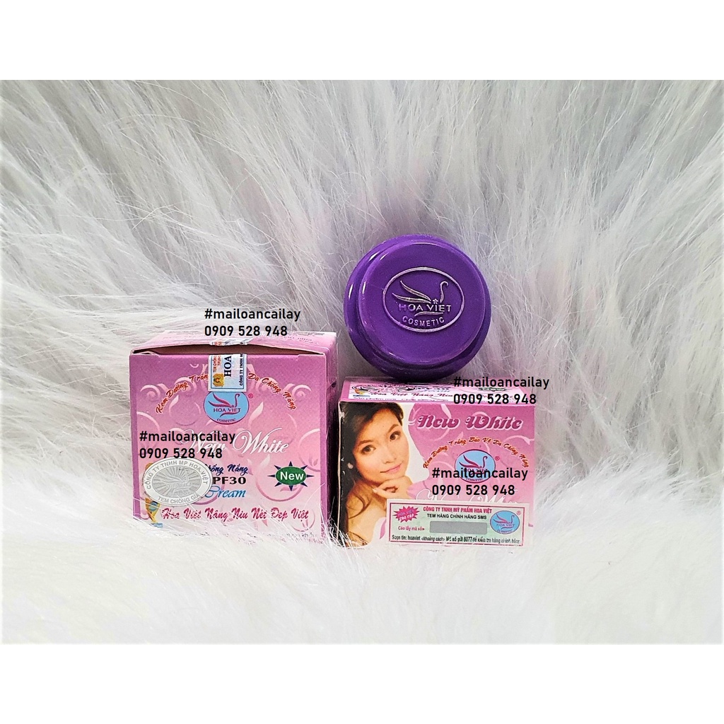 Kem New White tím dưỡng da chống nắng 9g