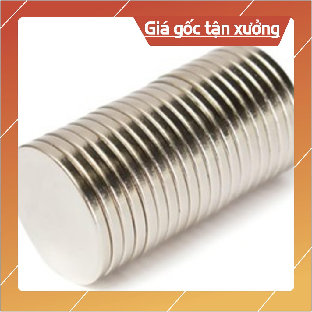 [Xả Kho] Nam châm viên 20x2mm, nam châm đất hiếm 20*2mm lực hút mạnh.