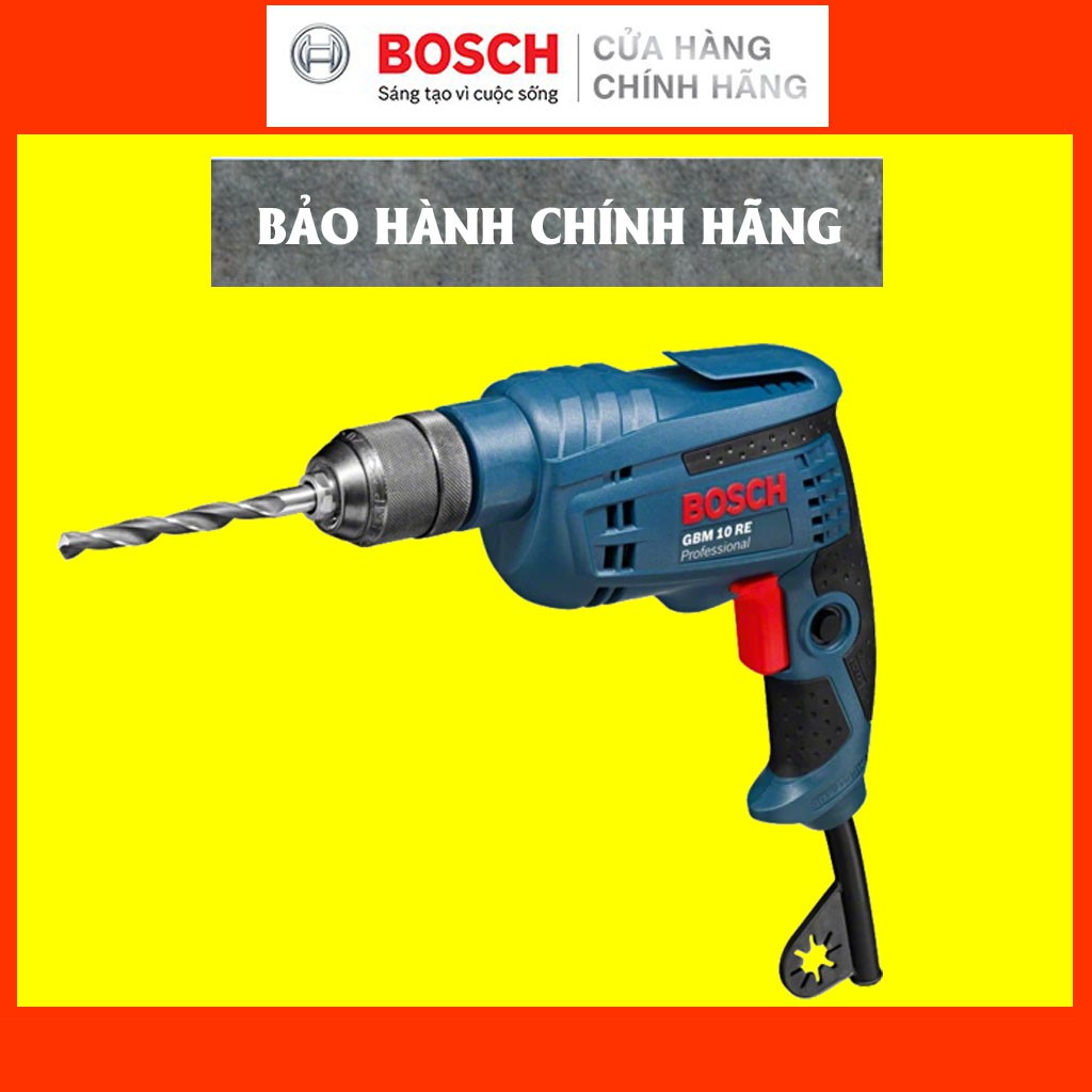 [CHÍNH HÃNG] Máy Khoan Bắt Vít Bosch GBM 10 RE (10MM-600W) Giá Đại Lý Cấp 1, Bảo Hành Tại Các TTBH Toàn Quố