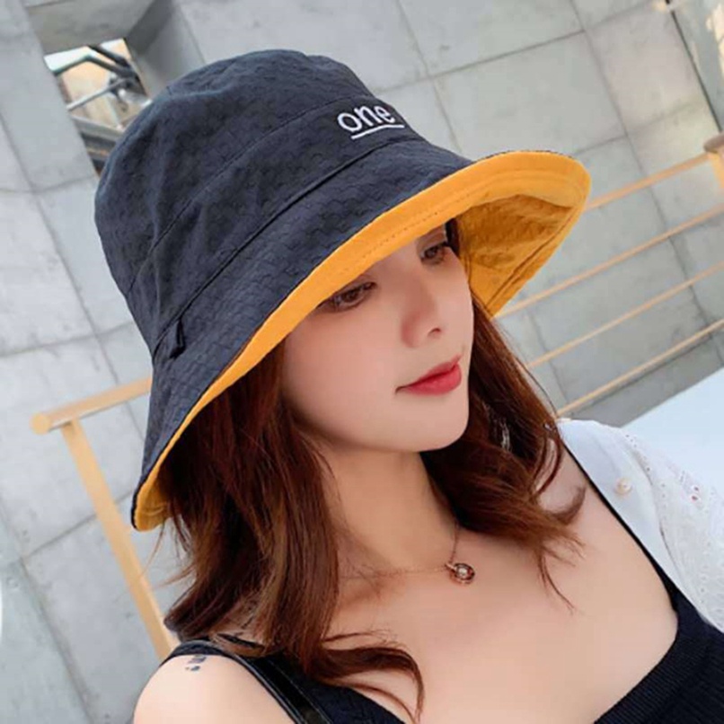 Mũ Bucket Topi Nelayan Pantai Matahari Wanita Phong Cách Hàn Quốc Mới Cho Nam Và Nữ