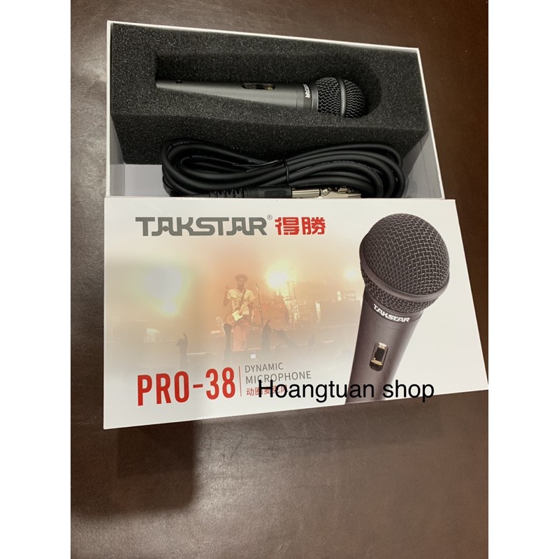 [Mã ELHACE giảm 4% đơn 300K] Micro karaoke có dây Takstar Pro38 .