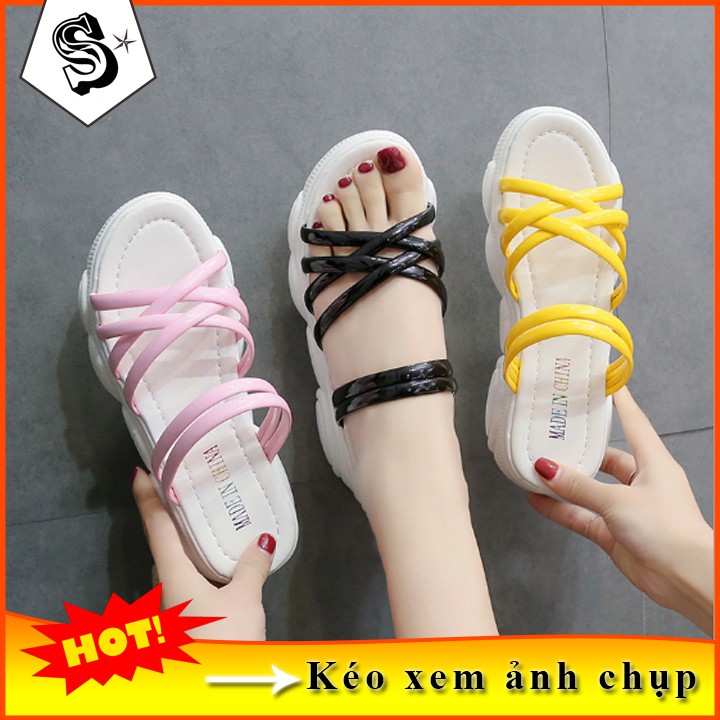 HOT TREND Sandal Nữ Dép Nữ Đế Hình Gấu 2 Trong 1 Style Sang Chảnh Mẫu Mới 2019