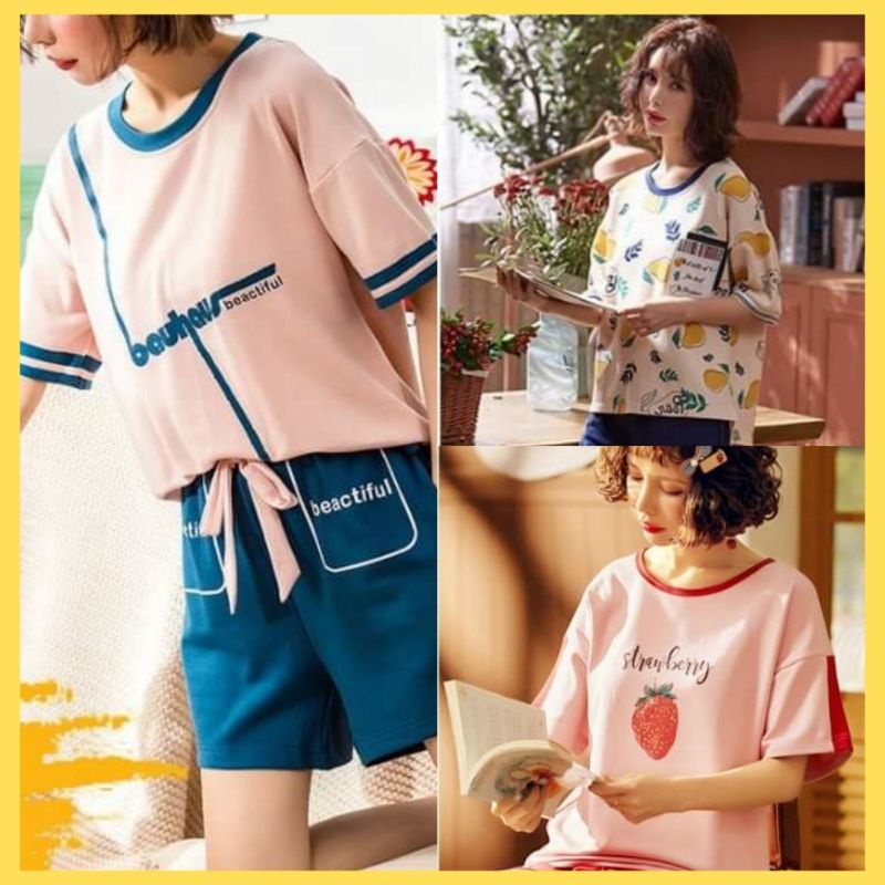 Đồ bộ nữ LYDO BB chất đẹp mặc nhà mùa hè dễ thương thun 100% cotton co giãn 4 chiều thoáng mát