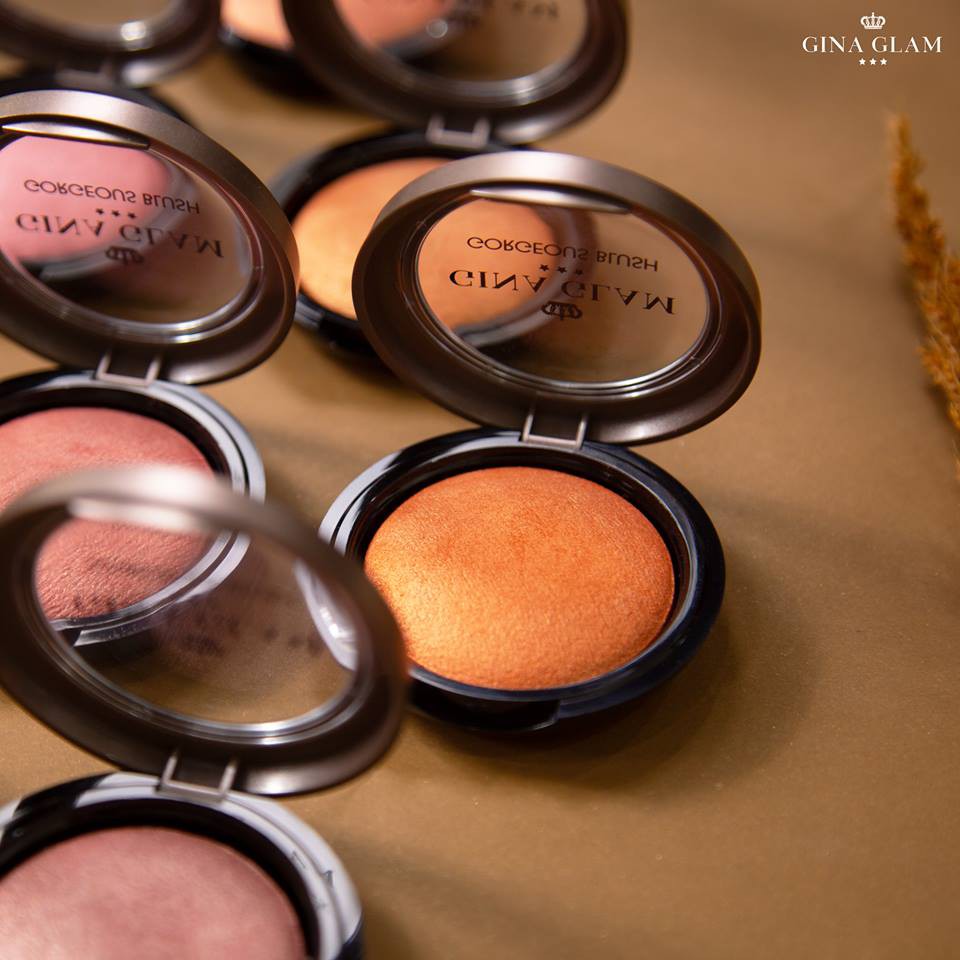 Gina Glam Gorgeous Blush 7g G88 Phấn má hồng Gina glam Thái lan phấn lì và có nhũ 8 màu lựa chọn