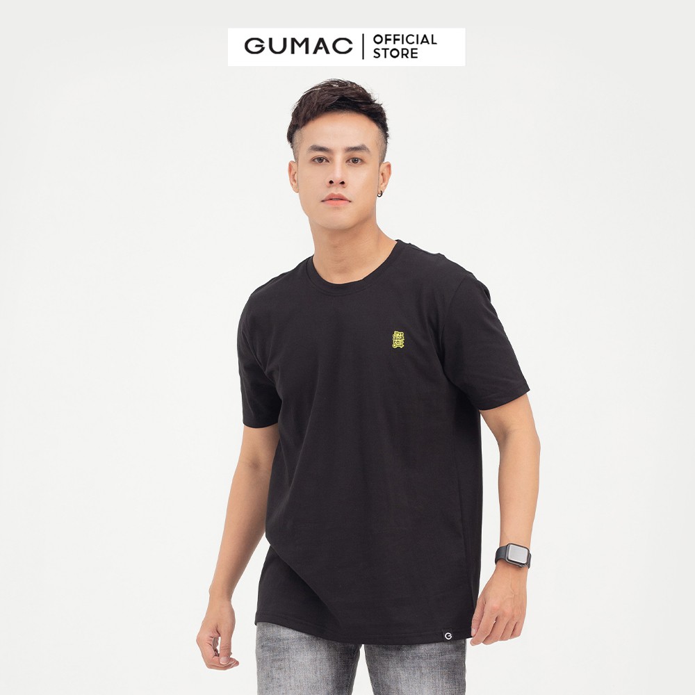 [Mã WABRG208 giảm 10% tối đa 50k đơn từ 250k] Áo thun nam basic in chữ GUMAC phong cách hiện đại đẹp thanh lịch ATNB815 | BigBuy360 - bigbuy360.vn