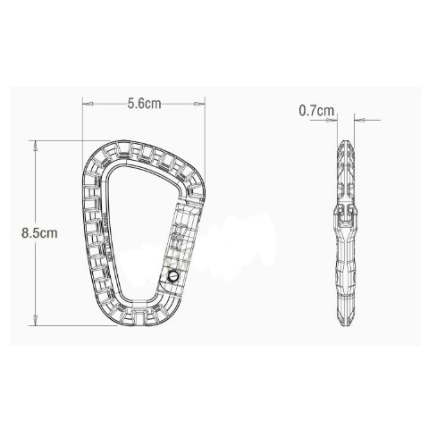 Móc Khoá D ABS Bản Nhựa ABS Đặc Siêu Cứng Khoá Siêu Bền