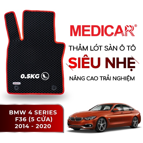 MEDICAR - Thảm Lót Sàn ô tô BMW 4 Series F36 (2014 - 2020) (5 cửa)
