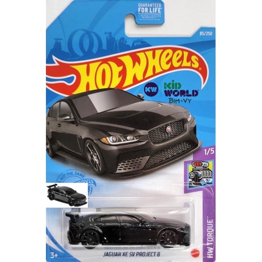 Xe mô hình Hot Wheels basic Jaguar XE SV Project 8 GTB90.