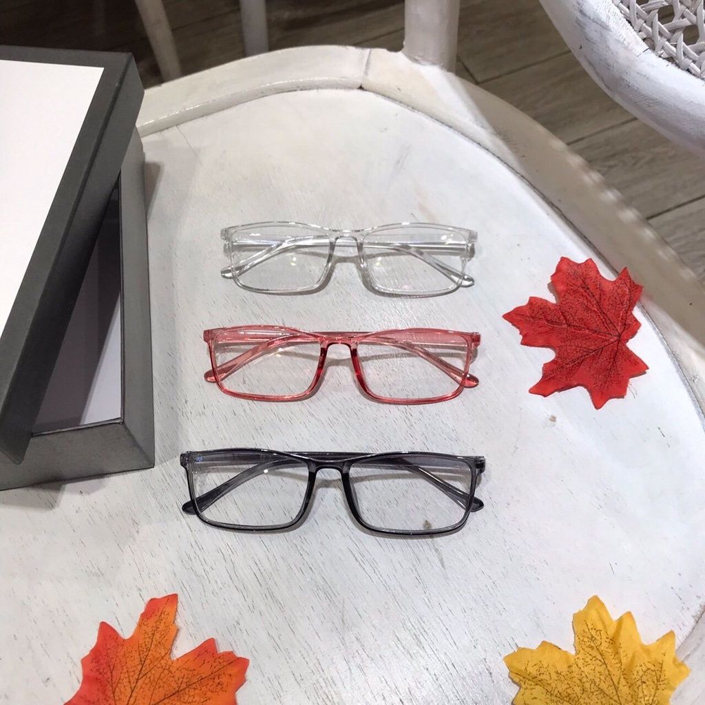 MẮT KÍNH VUÔNG THỜI TRANG FORM NGỐ ĐI BIỂN CHỤP ẢNH MẪU ĐẸP TẶNG KÈM HỘP NHỰA