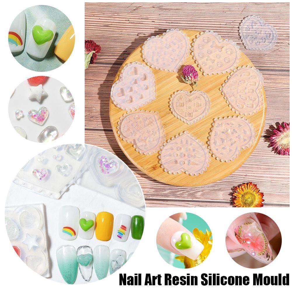 Khuôn Silicone Tạo Hình Trang Trí Móng Tay 3D|Khuôn Làm Epoxy Thiết Kế Độc Đáo Tiện Dụng