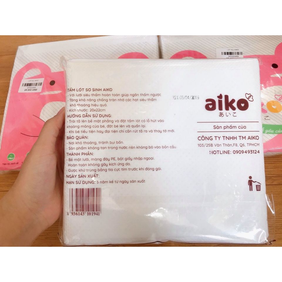 Miếng lót phân su Aiko bịch 30c