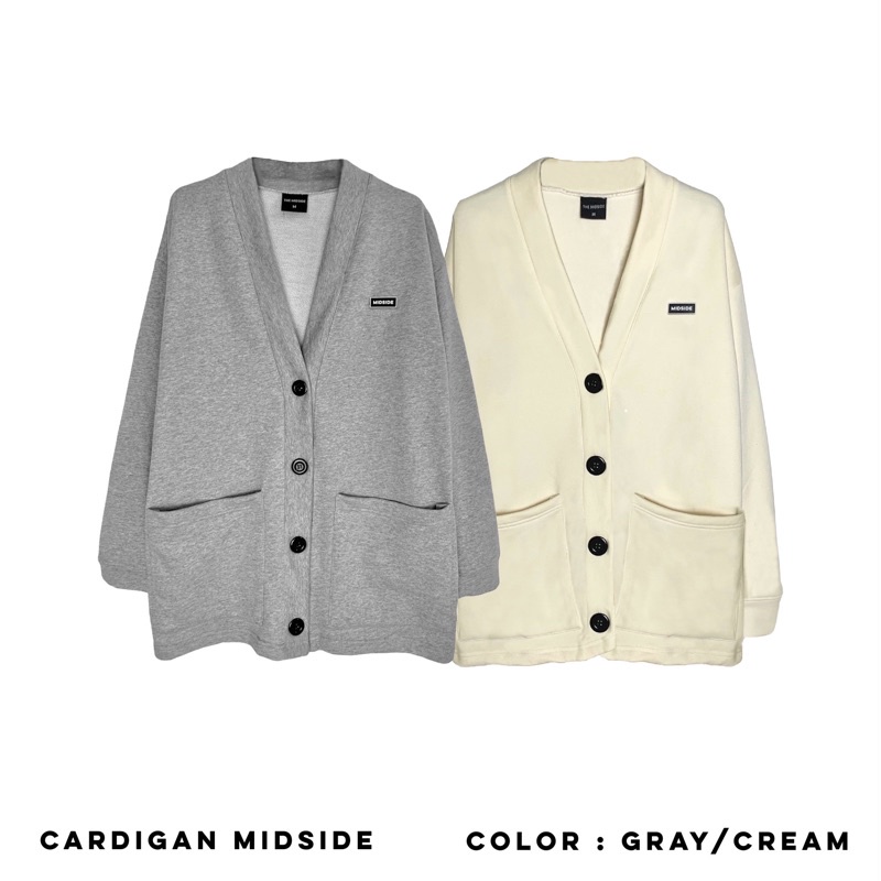 ÁO CARDIGAN MIDSIDE ( XÁM &amp; KEM )