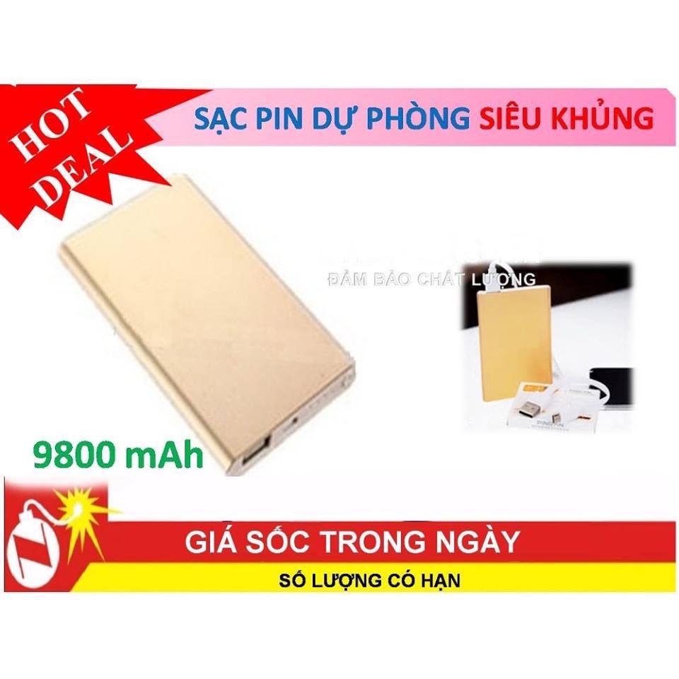 Sạc Dự Phòng 9800mah Sạc Nhanh Cho Mọi Thiết Bị - Sạc Dự Phong Thiết Kế Nhỏ Gọn Dùng Được Cho Mọi Điện Thoại