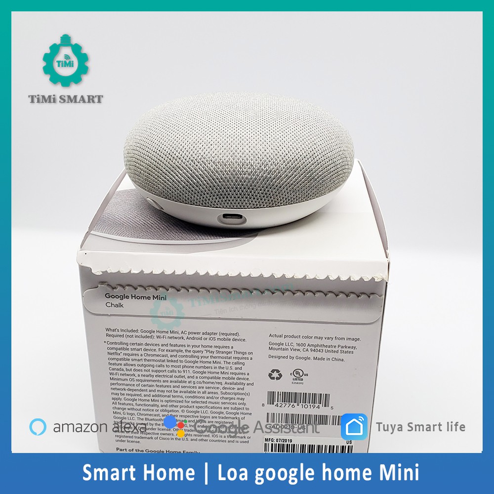 Google Home Mini Loa Thông Minh Nhập Khẩu Từ Mỹ Mới Nguyên Seal 100%