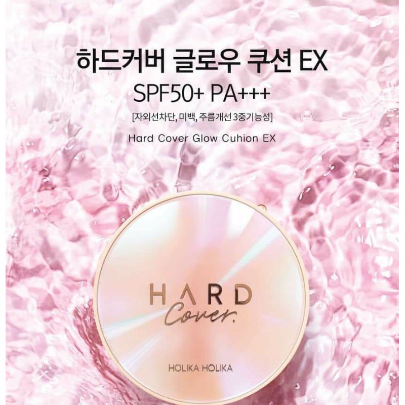 Phấn nước Holika Holika Hard Cover Perfect Cushion EX màu 05 tan_ 14g × 2 lõi