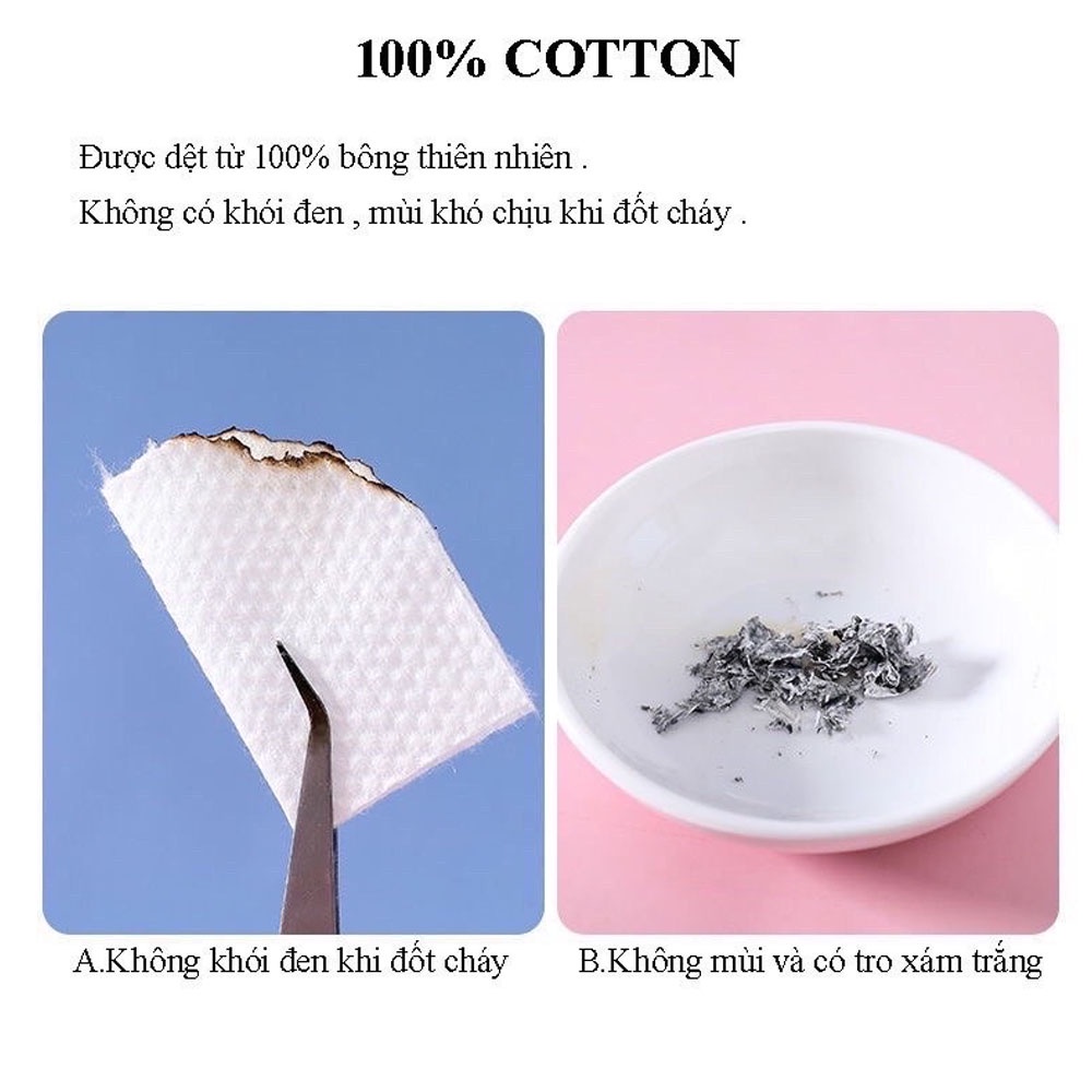 Khăn giấy lau mặt khô, lau ướt,dùng 1 lần, mềm mại chất liệu bông tự nhiên cao cấp