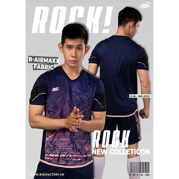 Bộ quần áo đá banh RIKI ROCK - vải mè mát lạnh ,thun co giãn và thoáng mát -hàng phân phối chính hãng