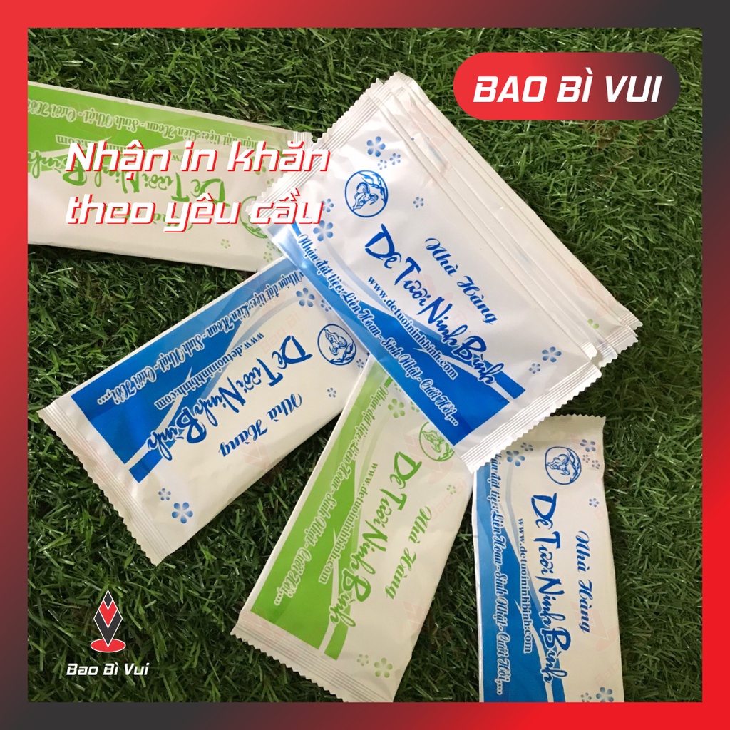 [200 cái ] Khăn lạnh tiện lơi, nhận in khăn lạnh - BAO BÌ VUI