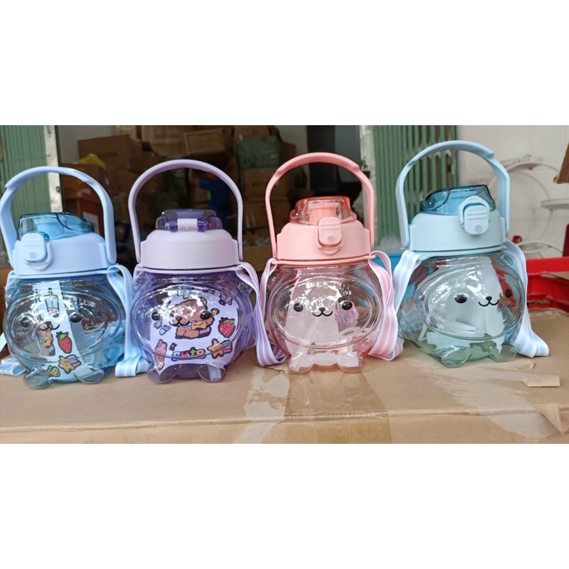 BÌNH ĐỰNG NƯỚC HÌNH GẤU KUTE SIÊU DỄ THƯƠNG DUNG TÍCH 1,1lit