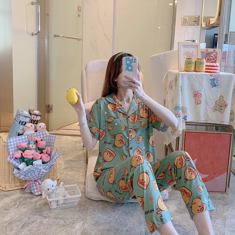 pijama áo ngắn quần dài