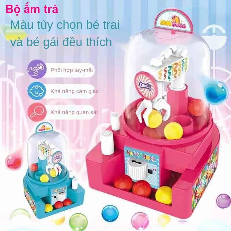 Máy chơi game điện tửMáy bắt bóng mini trẻ em, búp bê nhỏ, bóng, đồ chơi xếp hình để bàn, gắp kẹo