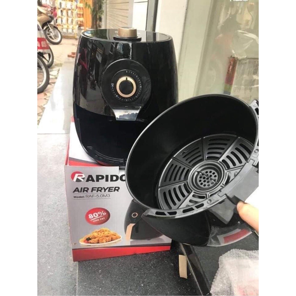 Nồi chiên không dầu Rapido 5Lít RAF5.0M3 Công suất 1400w bảo hành chính hãng 12 tháng toàn quốc