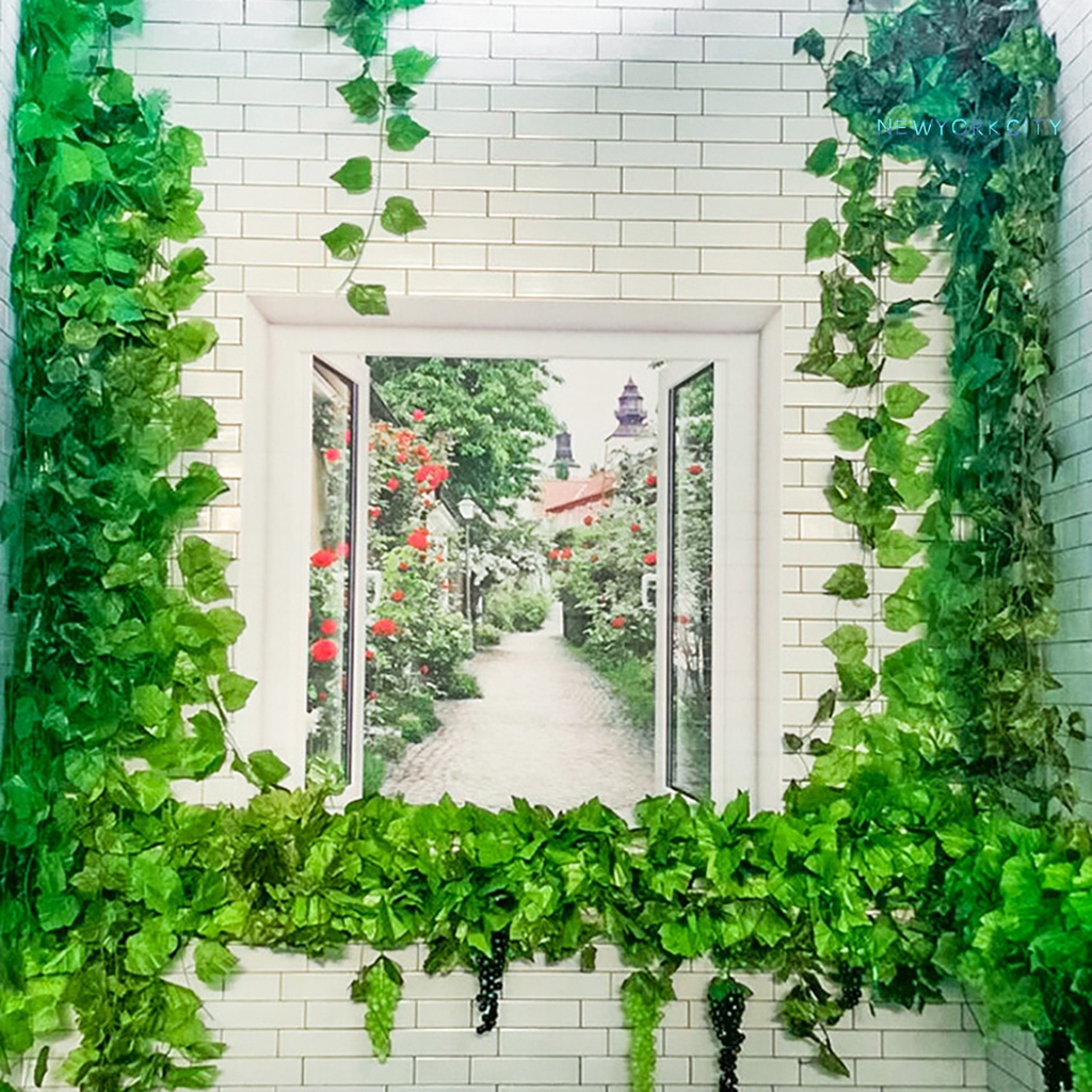 Set 12 Dây Leo Nhân Tạo Bằng Vải Dùng Để Trang Trí Nhà / Quán Cà Phê