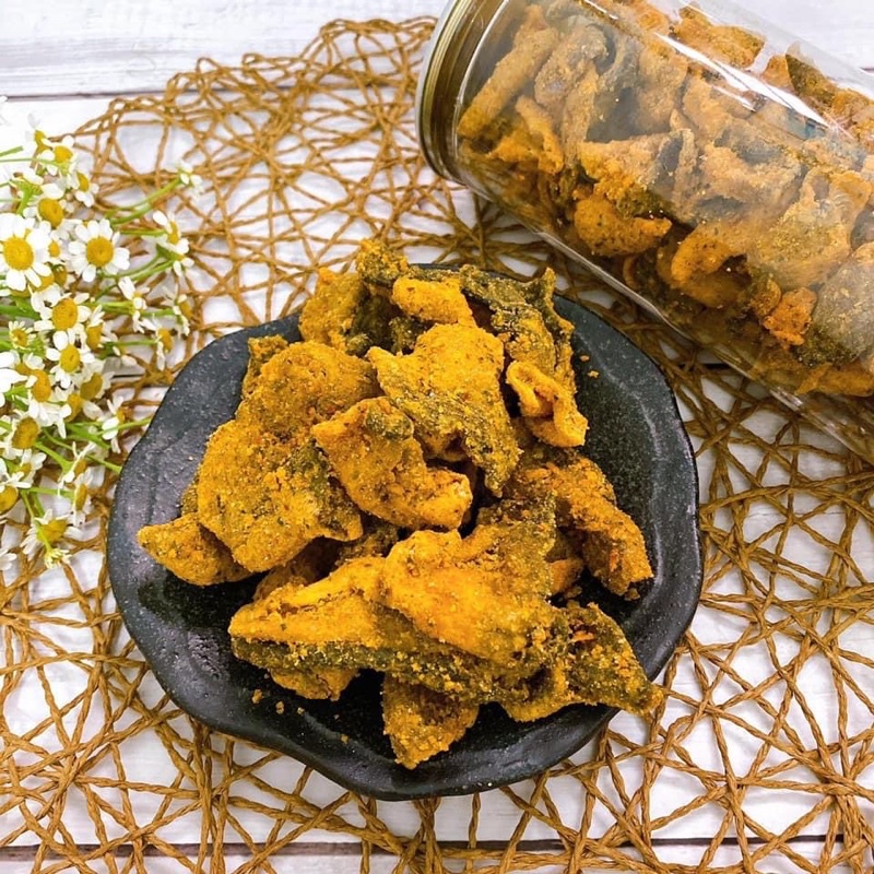 Da cá trứng muối giòn rụm - Đồ ăn vặt giá rẻ Hà Nội | BigBuy360 - bigbuy360.vn