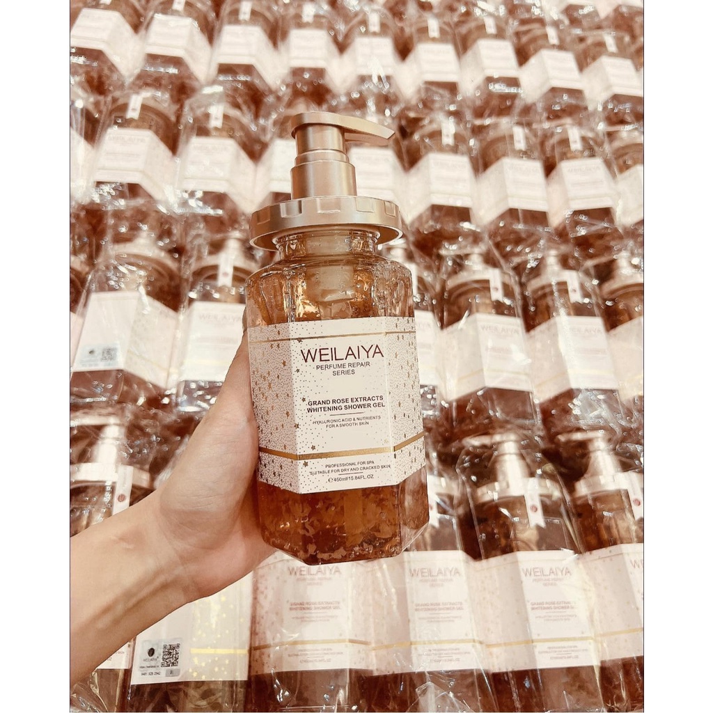 Sữa Tắm Dưỡng Ẩm, Dưỡng Trắng WEILAIYA, Hương Nước Hoa Hồng Damask Weilaiya 450ml | BigBuy360 - bigbuy360.vn