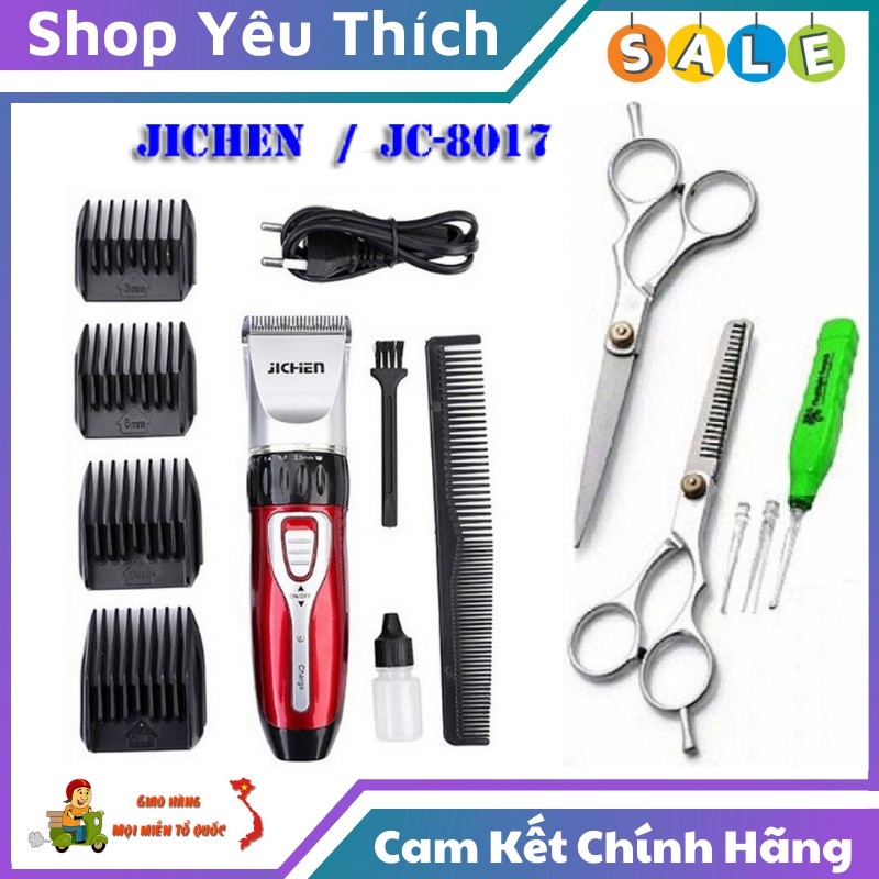 Tông Đơ Cắt Tóc Cho Bé - Tông Đơ Cắt Tóc Chuyên Nghiệp Jichen 0817 Tiện Dụng Tại Gia Đình Kèm 2 Kéo Và Lấy Ráy Tai