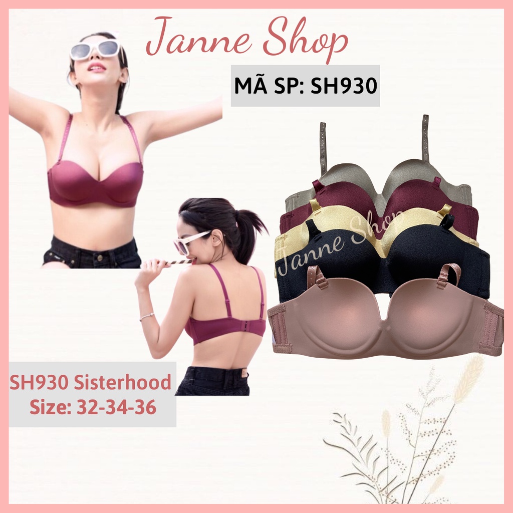 Đồ lót Thái Áo Lót Su Đúc Có Gọng Chất Siêu Đẹp Cúp Ngang Nâng Ngực Tròn Đầy Sister hood 930